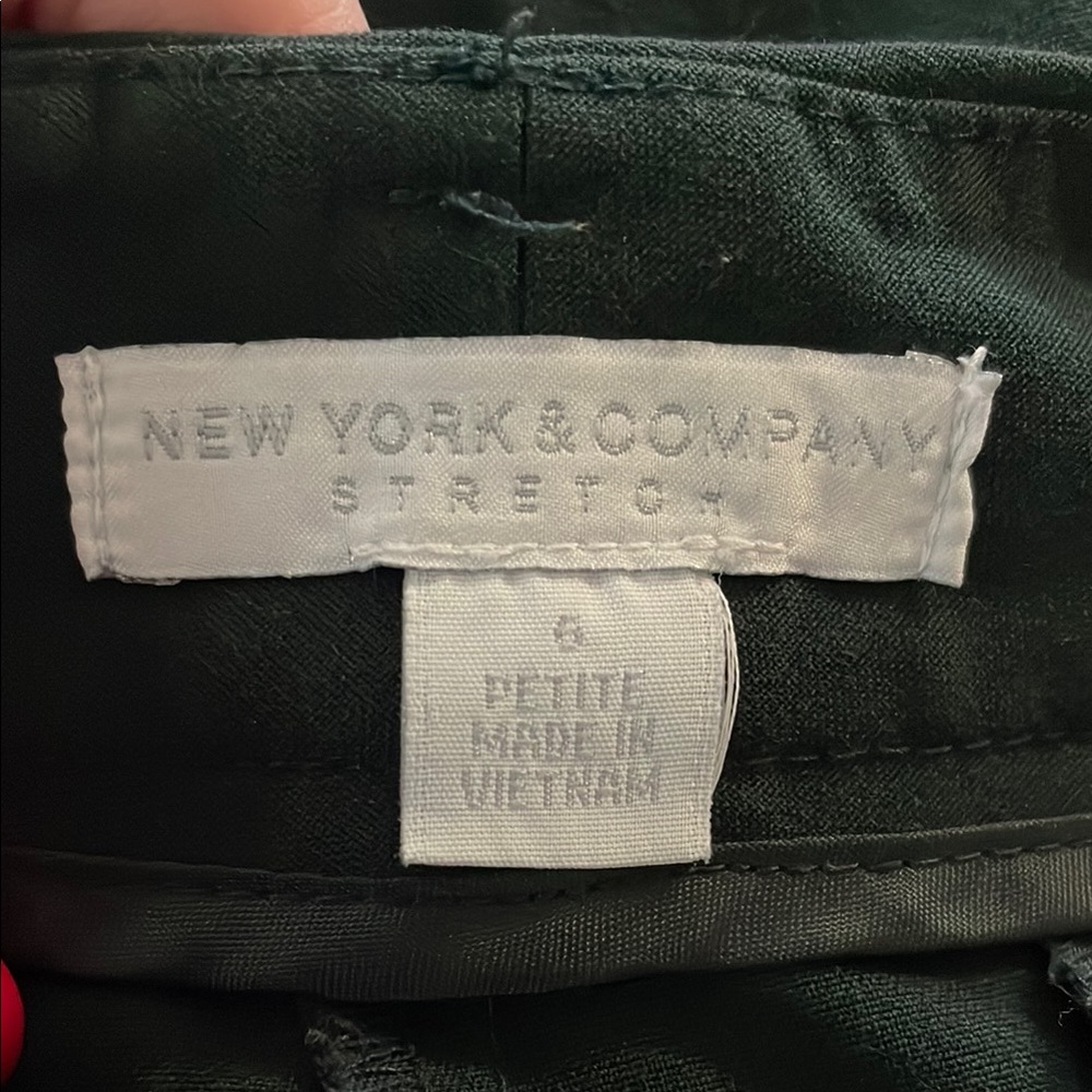 New York & Company Dark Green Stretch Pants